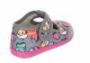 MILAMI 112 BR-53 GREY kapcie dziewczęce na rzep 